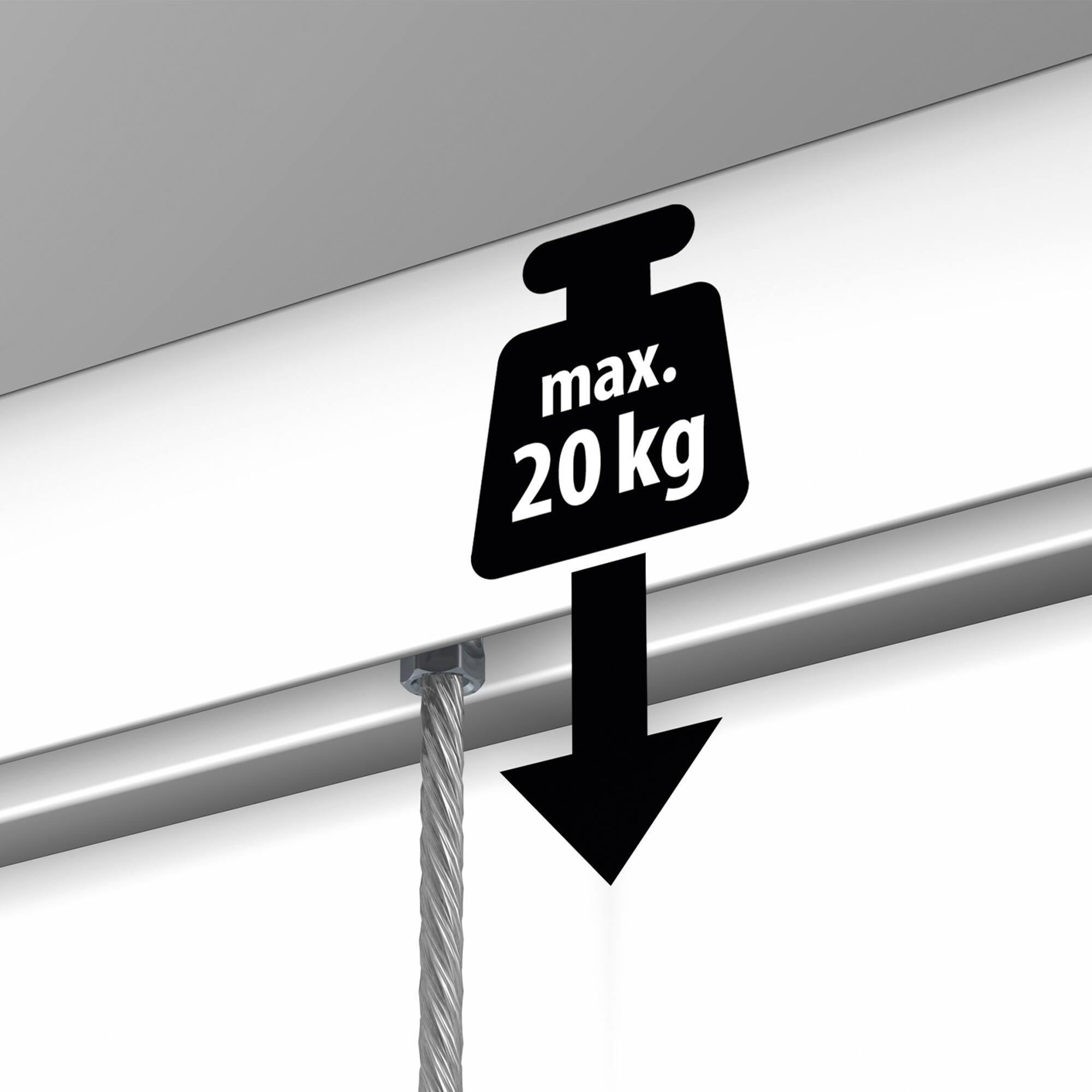 HangZ® 6ft. Gallery Rail Hanging System